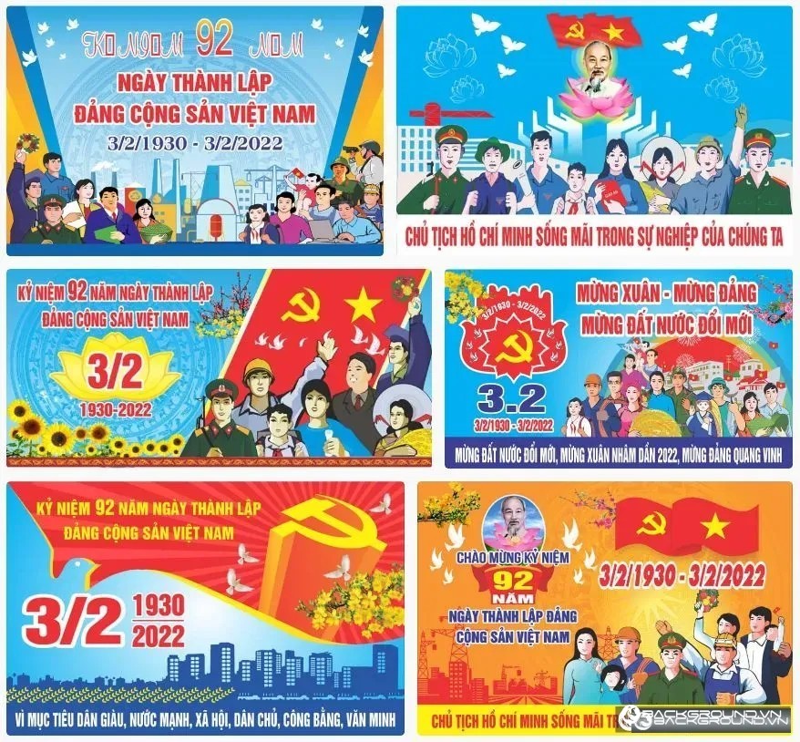 6+ Pano kỷ niệm ngày thành lập Đảng Cộng Sản Việt Nam 3-2-1930