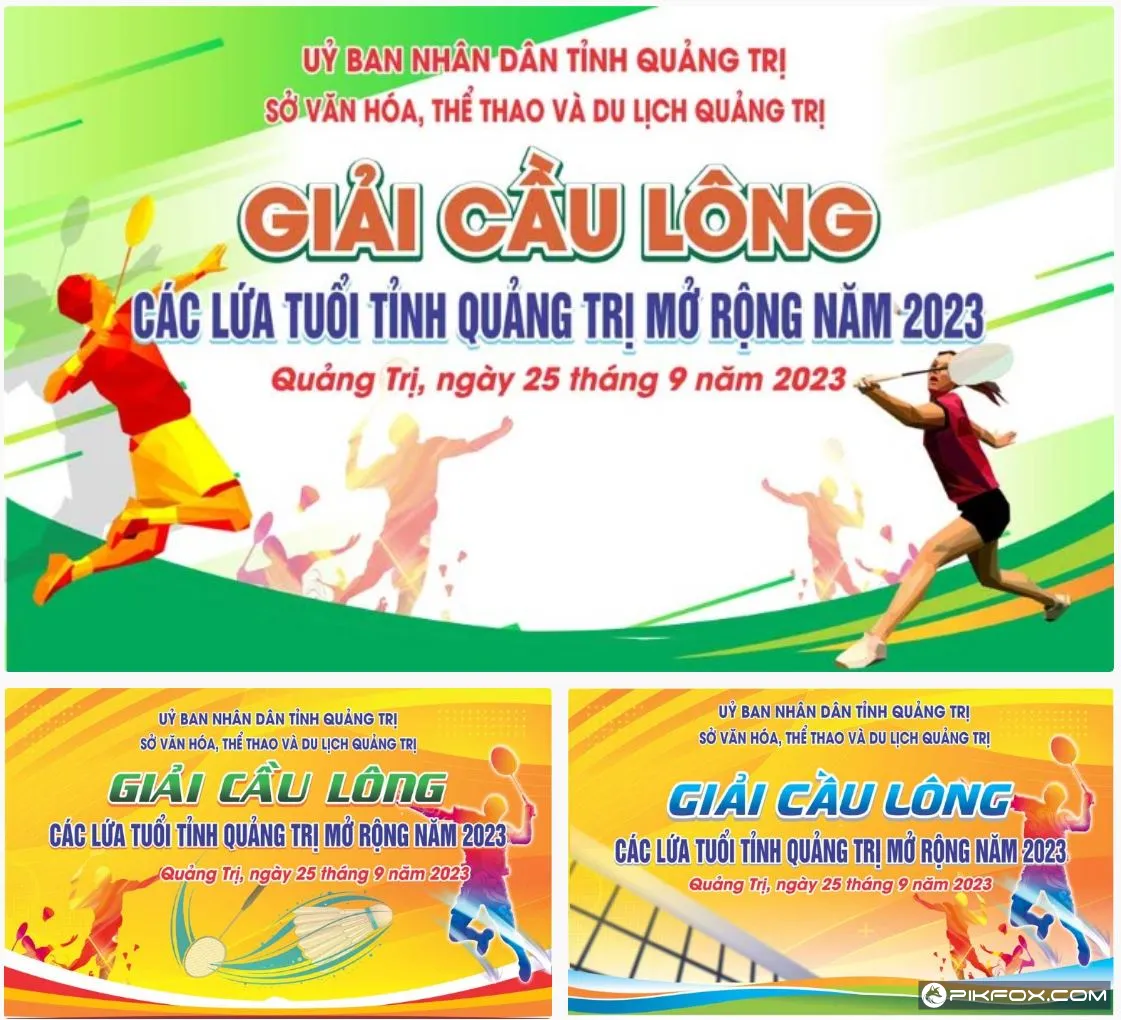 3+ Phông nền giải cầu lông