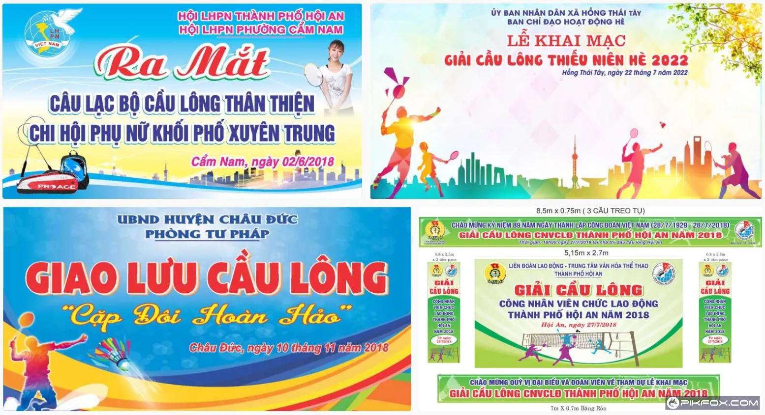 4+ Maket giải cầu lông