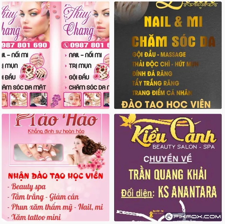 4+ Mẫu biển vẫy spa đẹp