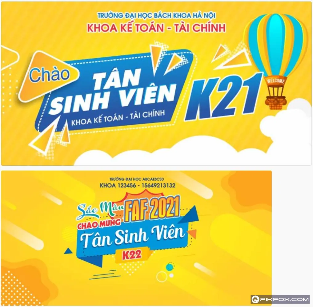 2+ Poster chào đón tân sinh viên