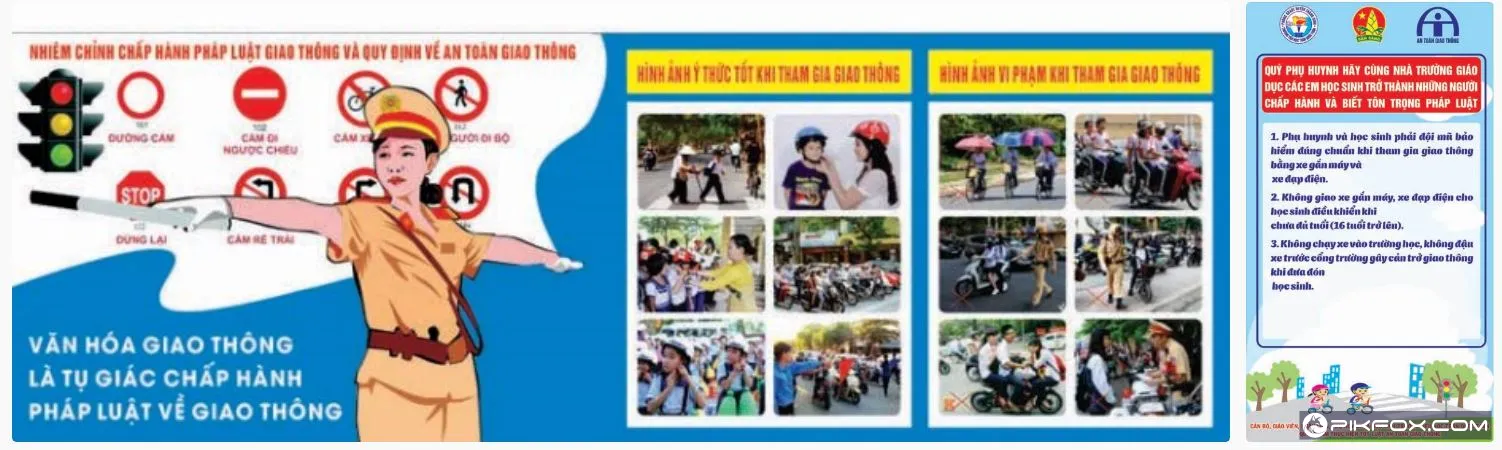 2+ Tranh an toàn giao thông tiểu học