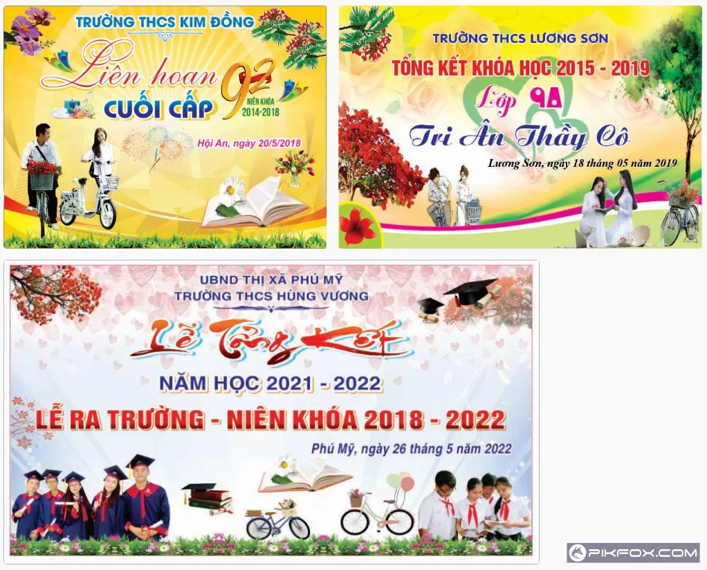 3+ Backdrop phông nền lễ tổng kết năm học