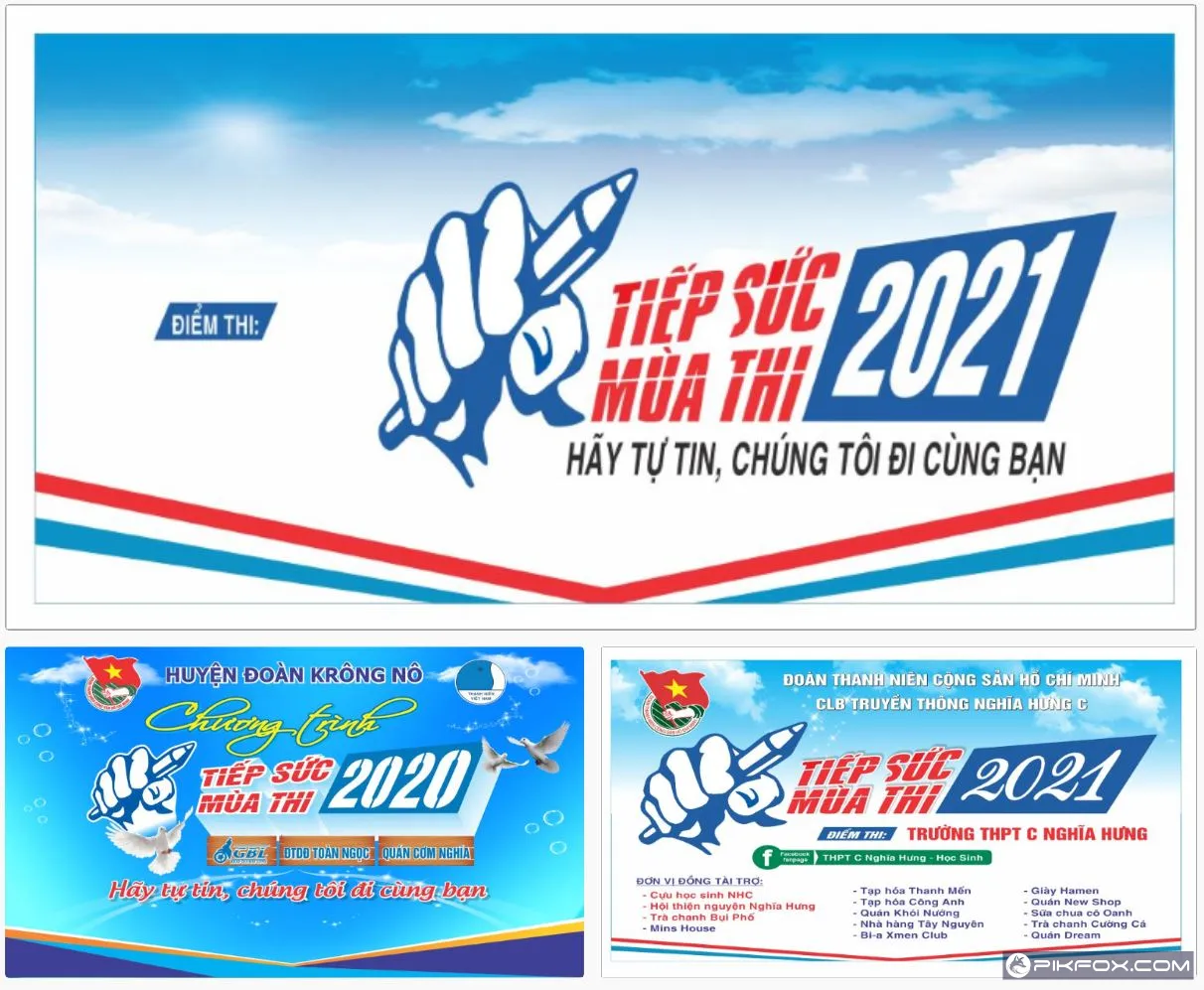 3+ Banner – Poster tiếp sức mùa thi