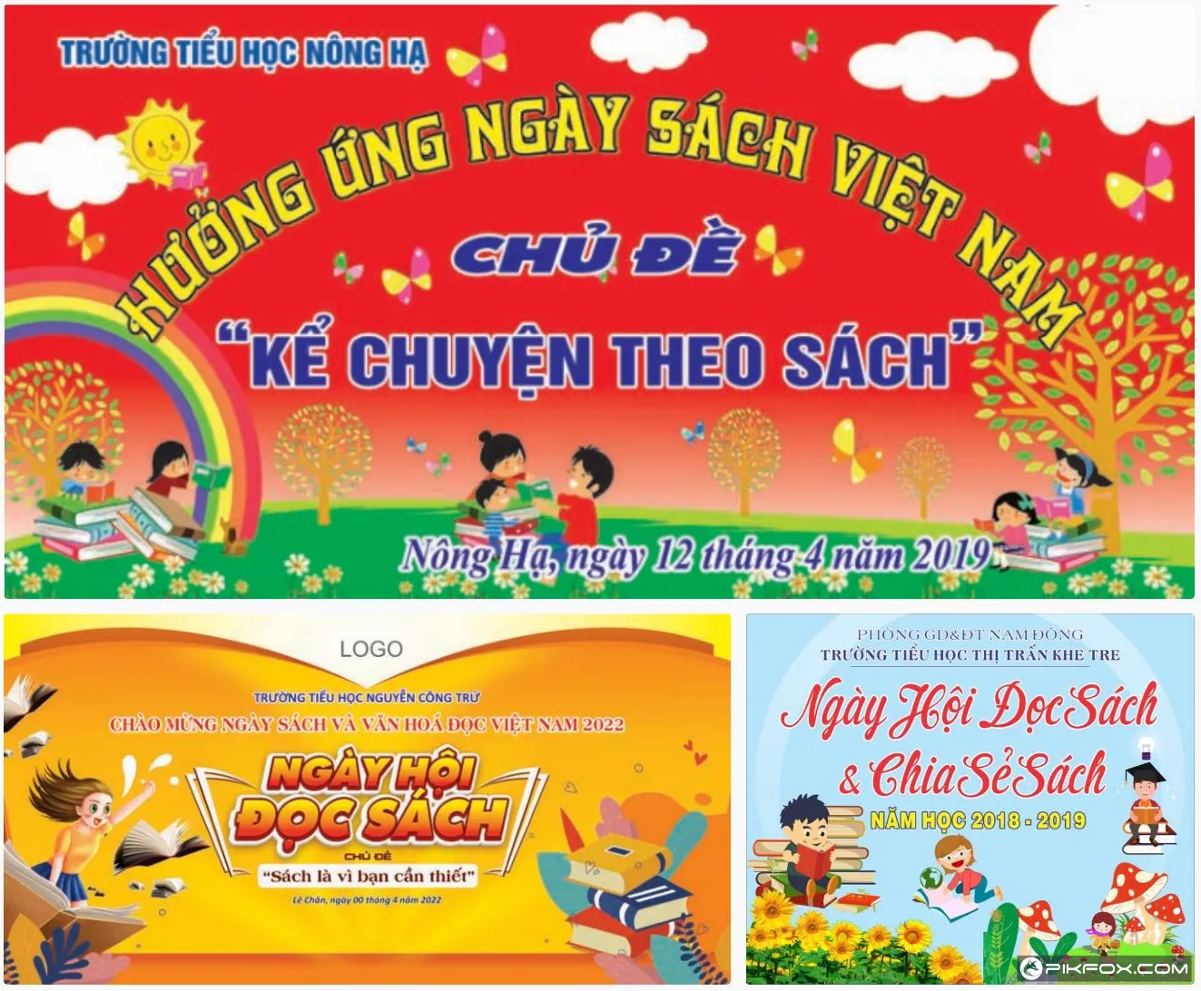 3+ Phông nền ngày hội đọc sách