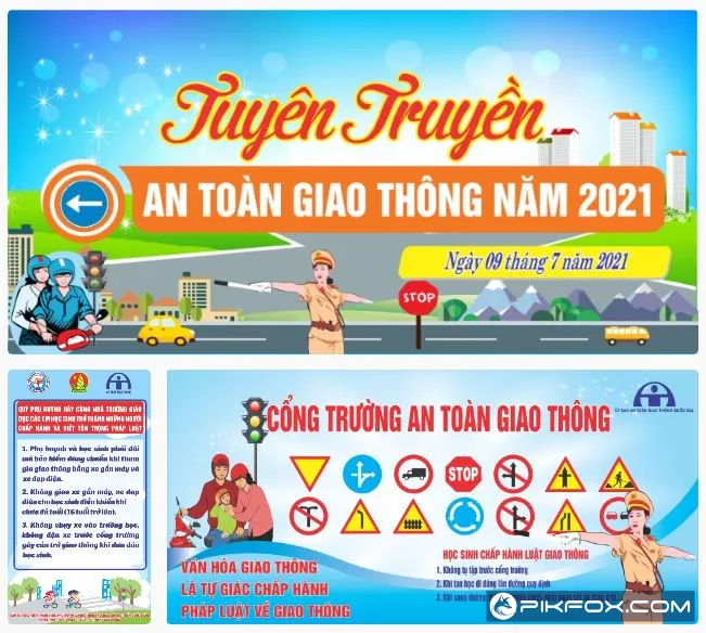 3+ Poster tuyên truyền an toàn giao thông