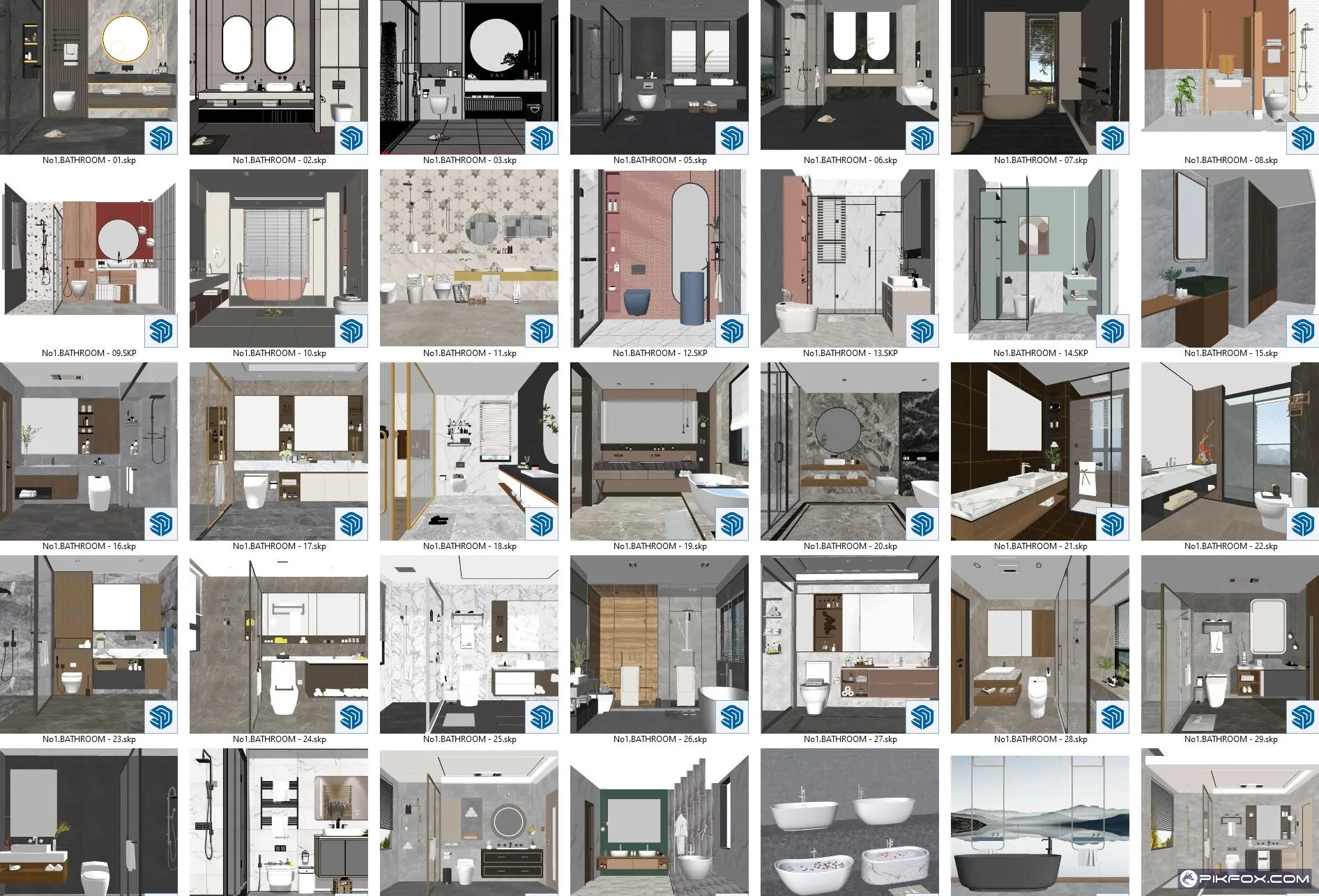 36+ Phòng tắm SketchUp