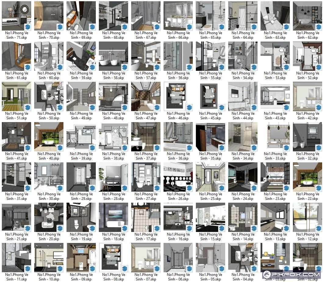 71+ Phòng vệ sinh SketchUp