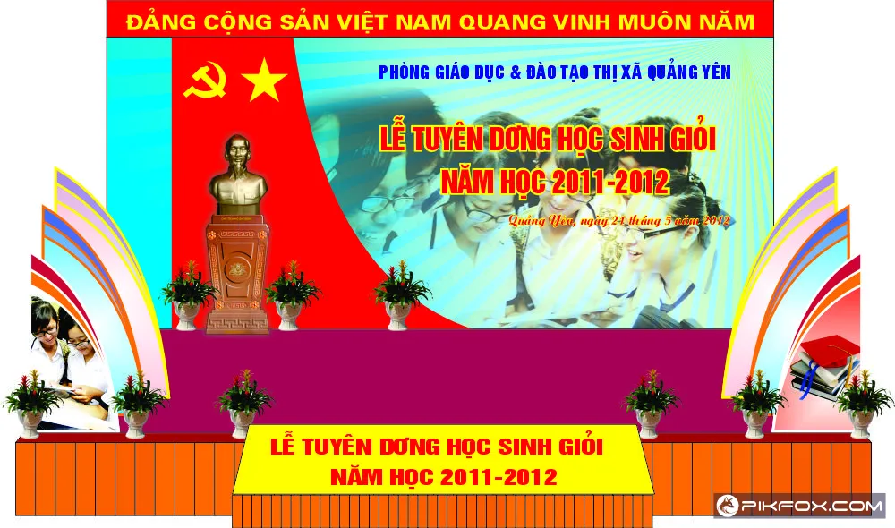 Backdrop lễ tuyên dương học sinh giỏi