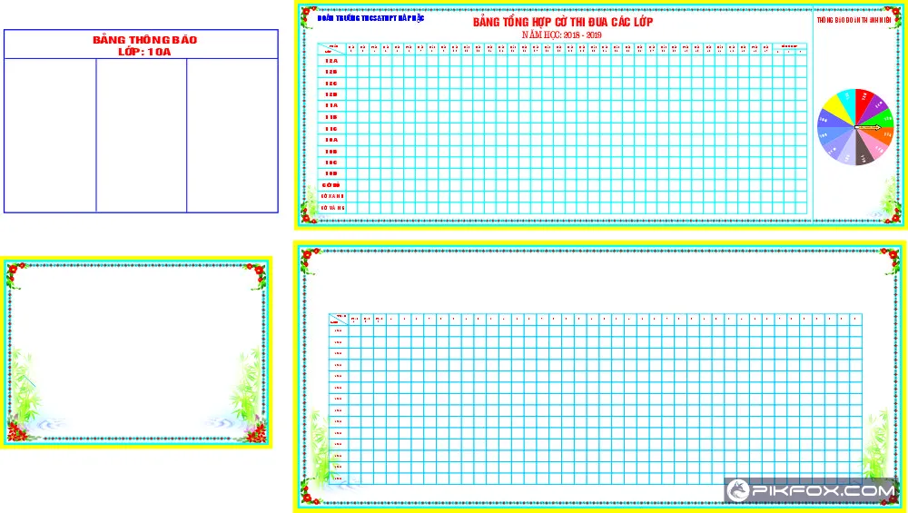 bảng thi đua lớp học THPT