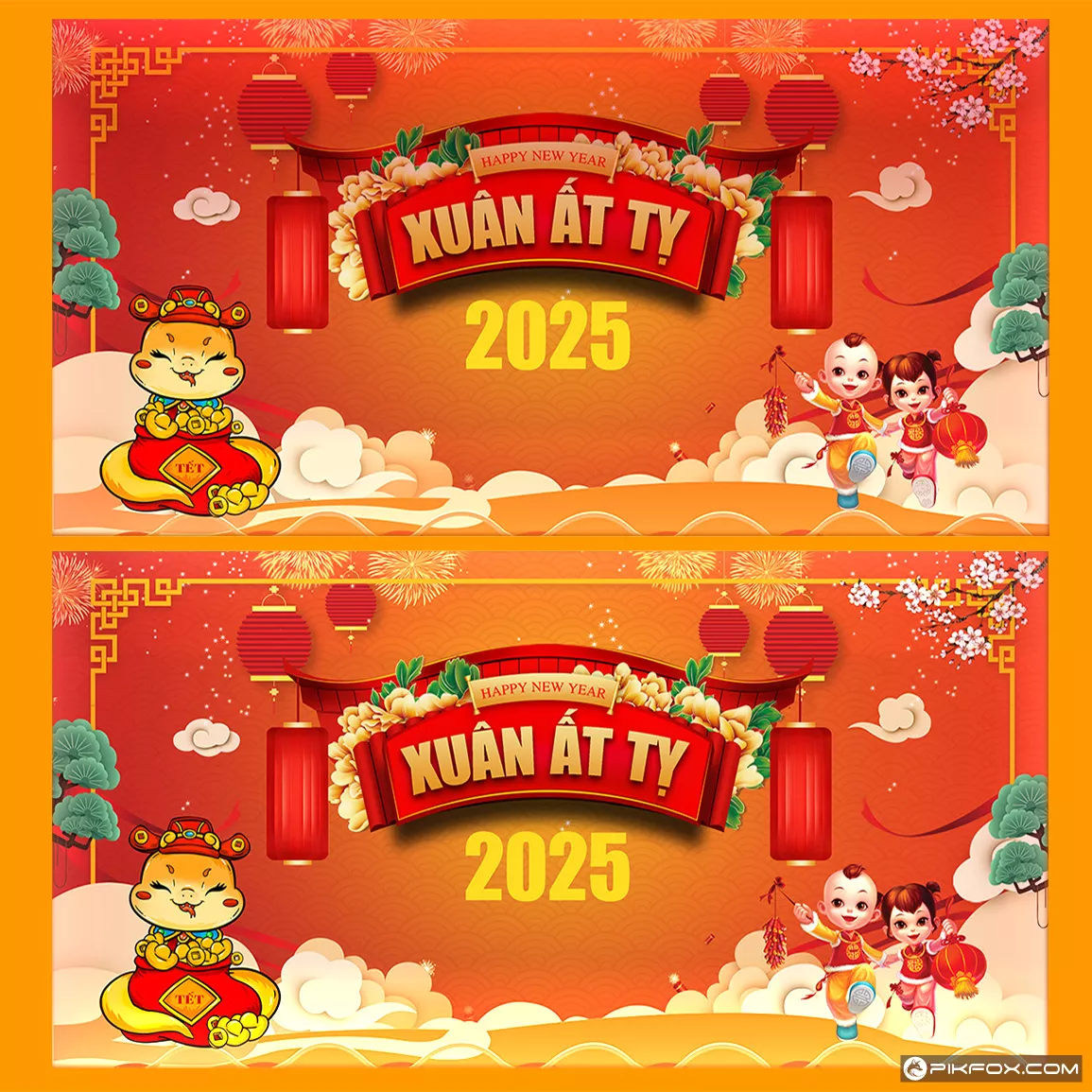 Backdrop sân khấu Tết 2025