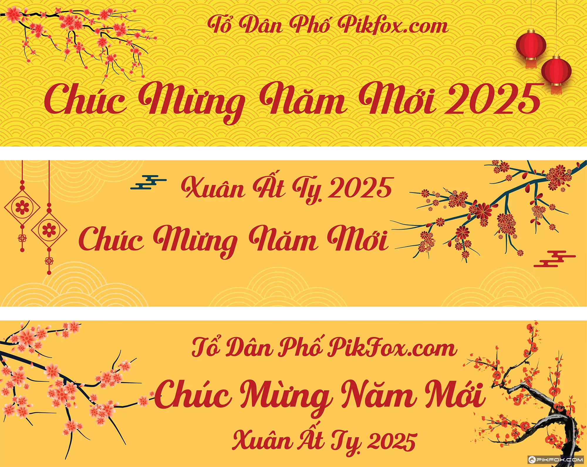 Băng rôn xuân Ất Tỵ 2025